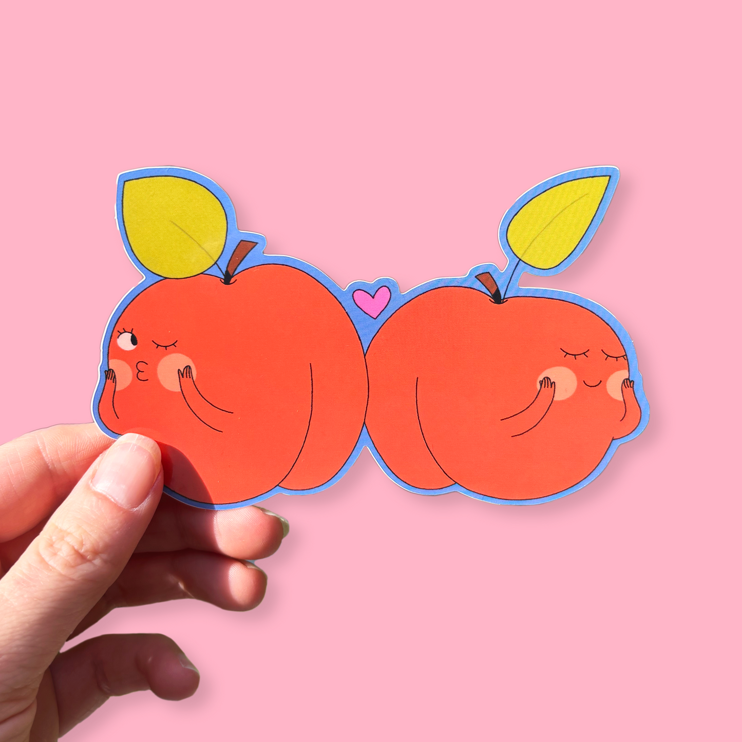 Peach Luv Sticker