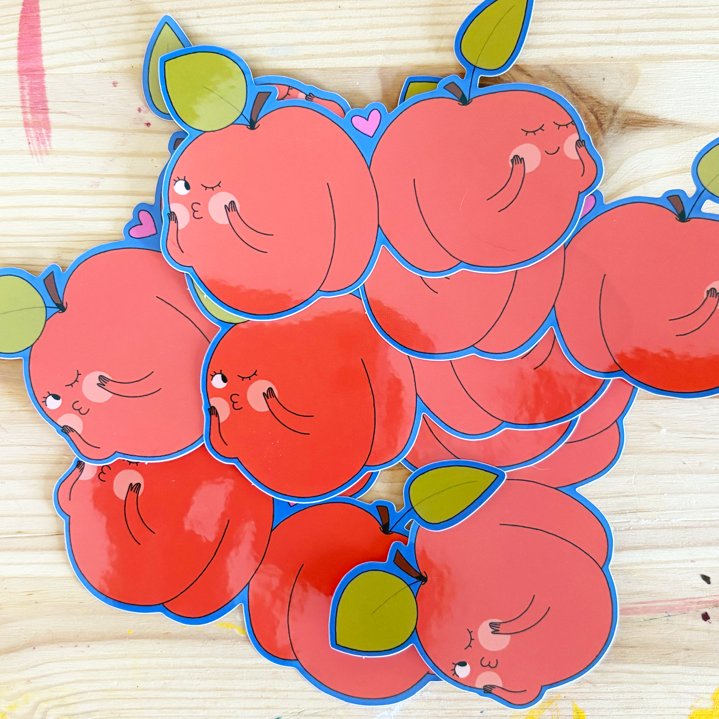 Peach Luv Sticker